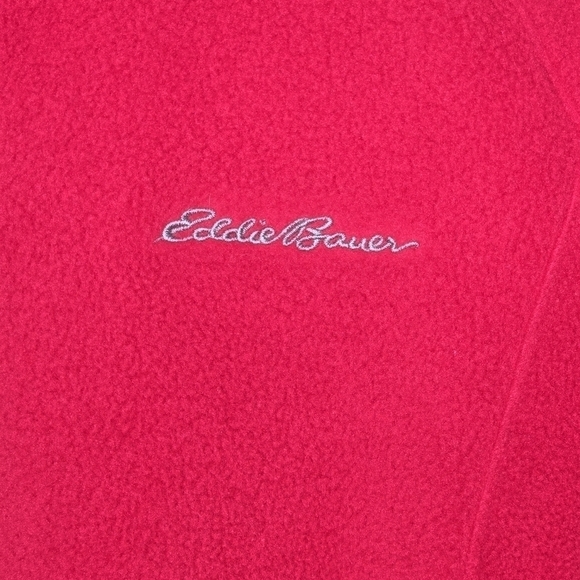 Eddie Bauer Womens Classic Pink Outdoor Full Zip Fleece Jacket Size Medium - Picture 4 of 8
